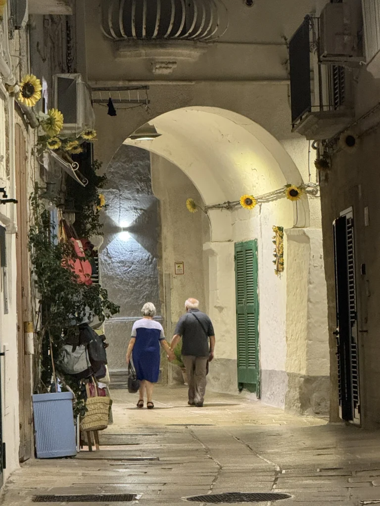 Monopoli's pastel facades and harbour