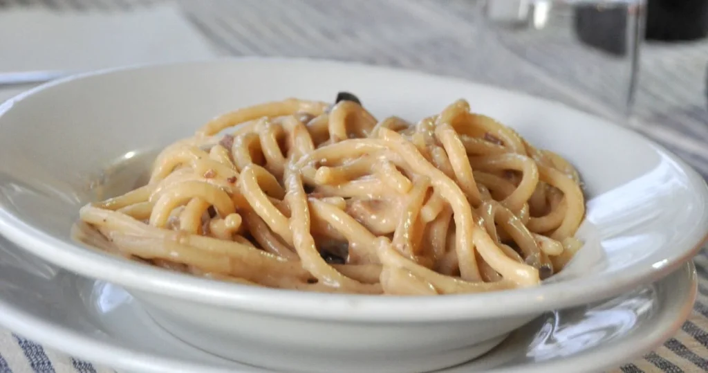 Strangozzi pasta — regional cuisine of Umbria