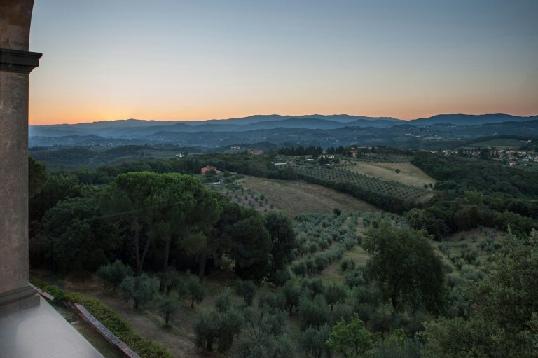 Villa Tavernaccia — Sunset over the Chianti hills
