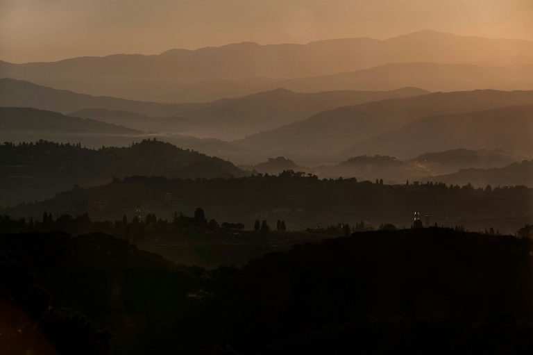 Villa Tavernaccia — Chianti hills at dusk