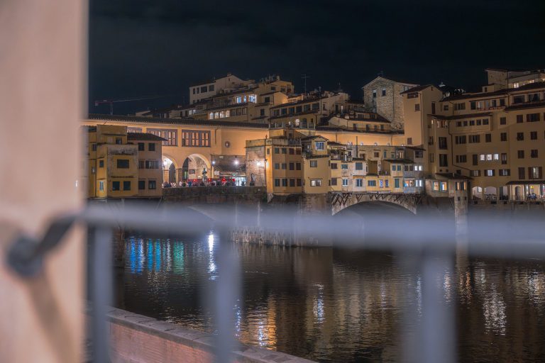 Villa Arnova, Florence — The Ponte Vecchio from the window