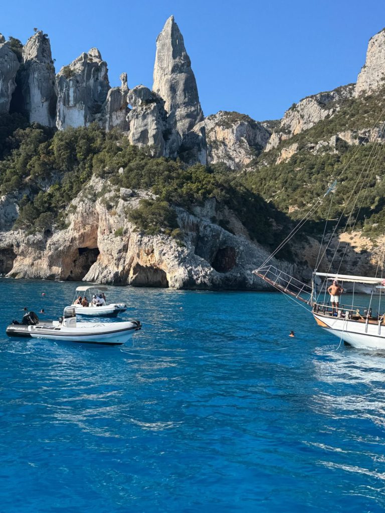 Cala Goloritzé and its limestone spire on the Gulf of Orosei, Sardinia