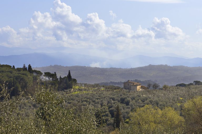 Casa Bachicche — View across the Chianti hills