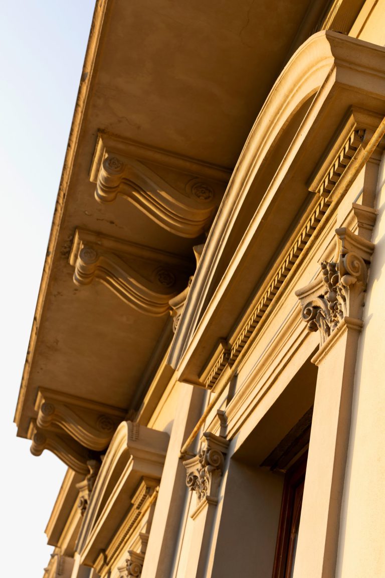 Palazzo Sarzana-Fici — Stone detail on the palazzo facade