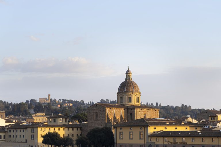Palazzo Sarzana-Fici — Florence skyline at sunset